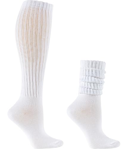 Image of Galsang Women's Slouch Socks, Long Scrunch Knit Casual Socks for Girls, B206
