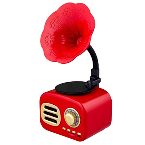 TAISK Fonógrafo Bluetooth Batería de Gran Capacidad Carga rápida Altavoz de Rango Completo Pequeño y portátil para Sala de Estar Dormitorio Estudio