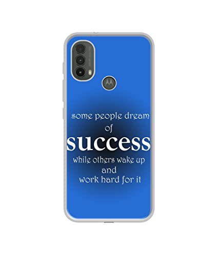 Image of Success Motivational Design Printed Silicon Soft TPU Back Case Cover for Motorola Moto E30 4G / E40 4G