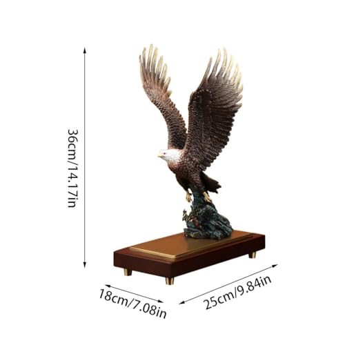 Sculpture aigle en cuivre decoration de table bureau chic