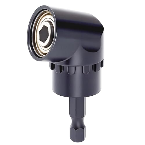 Adaptador angular para taladro de 105°, portapuntas magnético 1/4 de cambio rápido, accesorio robusto en acero cromo vanadio, ideal para espacios estrechos y trabajos de precisión