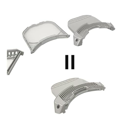 Dryer Lint Filter & Cover - Sits Flush Compatible with LG Model Numbers DLGX4071W, DLGX4201B, DLGX4201W, DLGX4271V