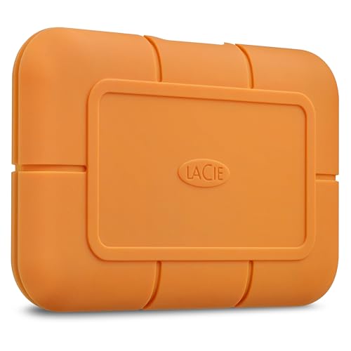 LaCie Rugged SSD 1To, Disque SSD externe, USB-C Thunderbolt 3, PC Mac iPad & iPhone, Data Rescue Service (STHR1000800)