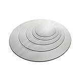 SPEEDYORDERS Round Acrylic Mirror Sheet Circle Mirror 15 inches Diameter, 1/8' Thick Shatterproof Round Mirror Silver Finish Ideal for Home, Wedding, Centerpiece, Table, Decoration