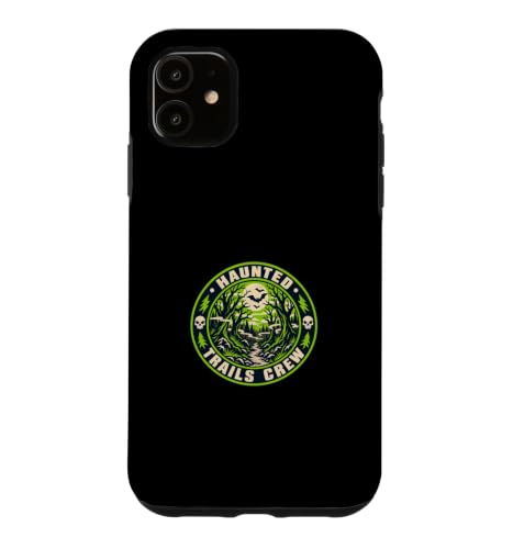 Haunted Trails Crew Halloween Hiking Forest Badge Case for iPhone 11
