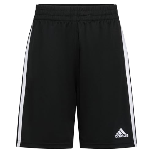 Short Adidas garçon noir résistant aux chutes et lavages fréquents pour 4-8 ans
