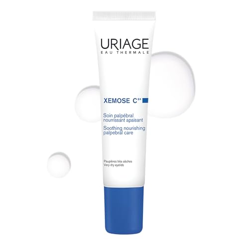 Uriage Xemose Soothing Eye Contour with 5% Shea Butter & Dextran Sulfate - Reduces Itching Sensations & Decongests - Fragrance-free - Suitable for Dry Skin Prone to Itching - 15ml