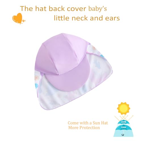 Image of UMELOK Baby Girl Swimsuit Infant UPF 50+ Bathing Suit Size Months