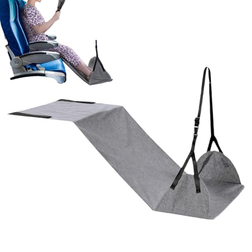 Qiwieod Para Pies | Hamaca Ajustable De Reposapies - Accesorio Portátil con Correa Extensible para Soporte de Descanso en Vuelos, Coches, Niños y Bebés