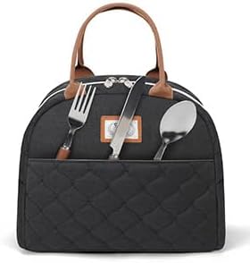 Miniatura 7 de Lekesky Bolsas de almuerzo rosas para mujer, a prueba de fugas, aisladas, reutilizables, con cremallera, bolsa de mano para trabajo, picnic,