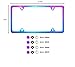 One Polish Mirror Neo Chrome T304 Stainless Steel Four Hole Slim License Plate Frame Holder Front Or Rear Bracket with Metal Screw Cap