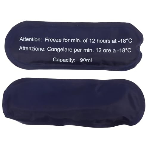 Holibanna 2piezas Paquete De Reutilizable Gel De Frío Instantáneo Para Refrigeradores Portátiles Bolsa Anticongelante Para Viajes o Uso Diario