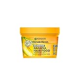 Garnier Hair Food Multi-use Hair Treatment Mask, Nourishes and Conditions, Ideal for Dry Hair, No Silicones, Vegan Formula, Banana, Ultimate Blends, 400ml