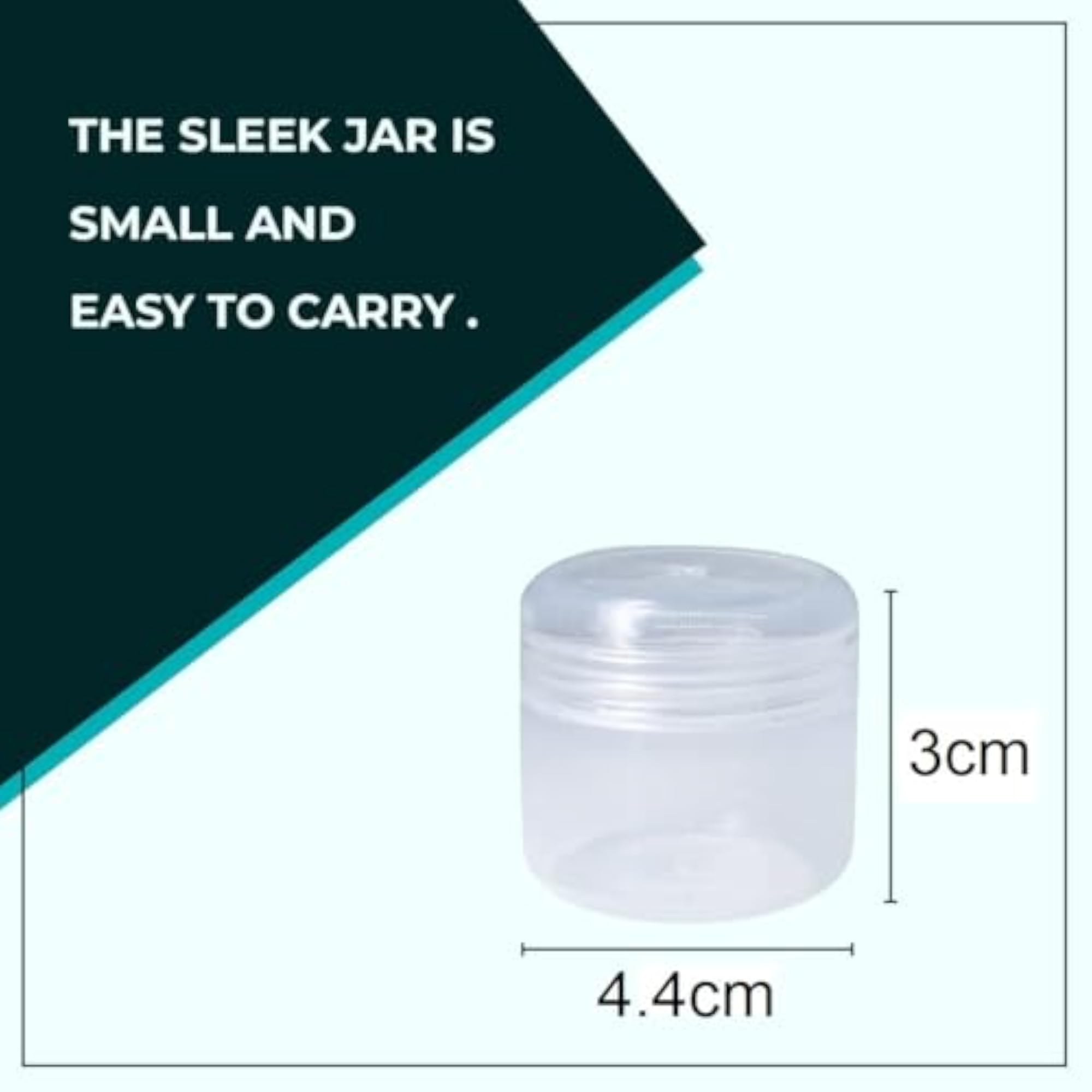 20ml Clear Plastic Empty Jar, Makeup Storage Container