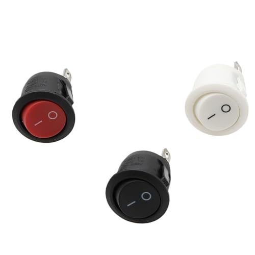Interruptor basculante redondo KCD1-105 de 220V CA 250V 6A para proyectos de electrónica 3