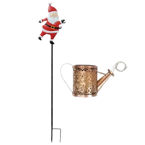 Lumière solaire Père Noël pour gazon et décoration de jardin étanche LED