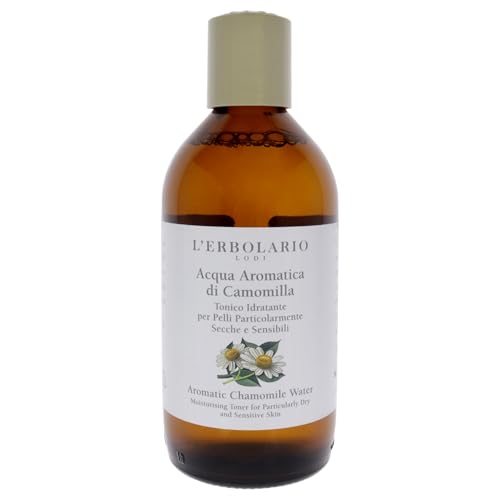 L'Erbolario Aromatic Chamomile Water – Alcohol-Free Face Moisturizer Toner for Dry and Sensitive Skin - Toner for Face to Remove Impurities - 6.7 oz
