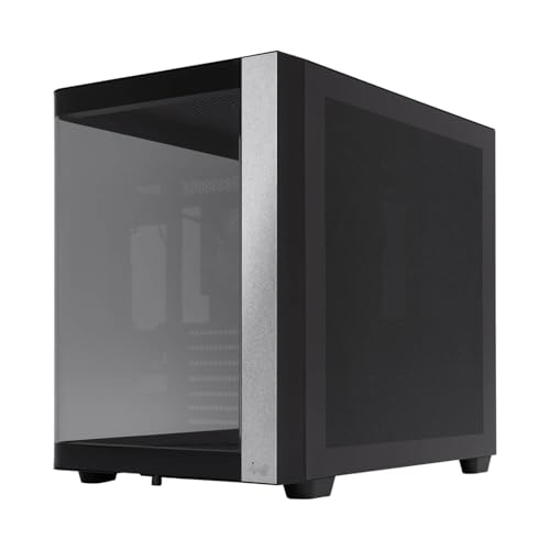 Gabinete InWin W31 Mid Tower ATX con Diseño de Vidrio Curvo Panorámico, Estructura de Doble Cámara, 7 Ranuras PCI-E, Soporte para GPU hasta 410mm, 4 Ventiladores VX120 Preinstalados, Compatible con hasta 10 Ventiladores miniatura 4