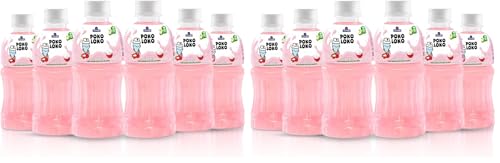 Image of Sapphire Poko Loko Lychee Flavoured Fruit Juice Drink with Nata De Coco | Refreshing Fruit Drink filled with Natural Fruit Fibres, 300ml (Pack of 12)