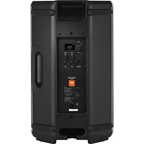 JBL Professional EON715 Powered PA Bluetooth Loudspeaker, 15-Inch (Pair) Bundle with Deluxe Steel Speaker Stand with Tripod Base and Case, and 2X XLR-XLR Cable