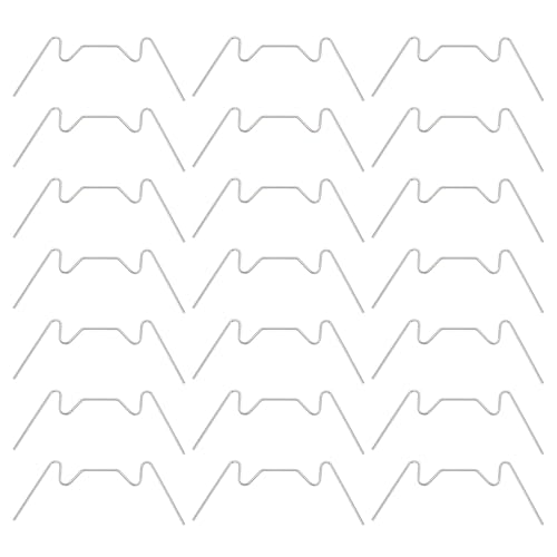 BESPORTBLE 25 Piezas Clips de Acero Inoxidable Forma de W para Invernadero Fijadores de Vidrio Resistentes para Jardín Accesorios Prácticos y Duraderos