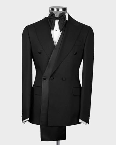 Men's Double Breasted One Button Blazer, Peaked Lapel, Two Flap Pockets, Dual Vents, White3