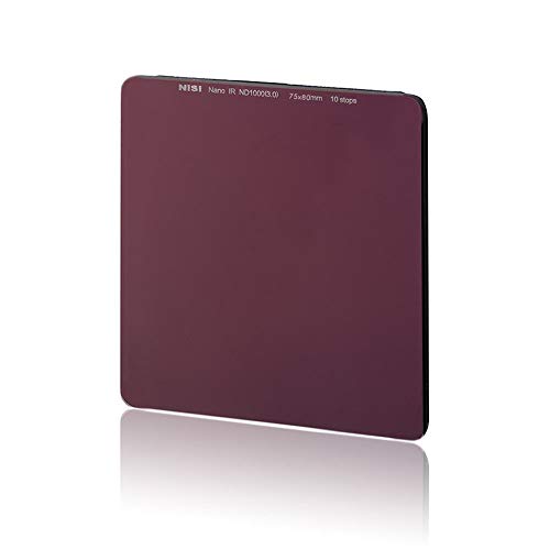 Filtro ND1000 NiSi 75x80mm de densidad neutral con 10 paradas de luz para fotografía