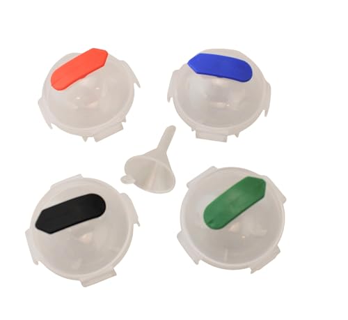Set de 4 moldes de esfera de hielo de plástico miniatura 1
