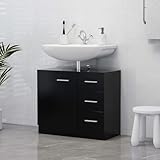 Espace de rangement supplémentaire: Cette armoire d'évier offre un espace de rangement bien organisé pour votre salle de bain, vous permettant de garder vos articles de toilette en ordre et à portée de main