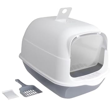 Caixa de Areia Para Gatos Fechada Banheiro Toalete Pet Higiênico Com Filtro Anti-Odor