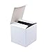 BestPysanky Glossy White Paper Gift Box 4 x 4 x 4 Inches