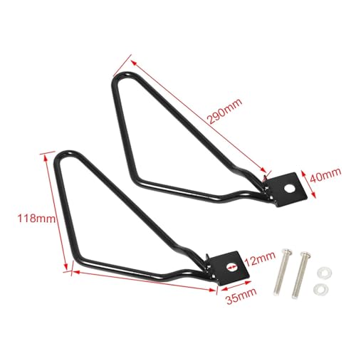 Soporte para alforjas de motocicleta JevLoN compatible con Dyna 883 color negro miniatura 2