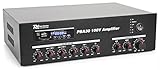 Opciones de conexión adicionales: 4 / 8 / 16 Ohm así como 70V y 100V. Puerto USB y SD integrado