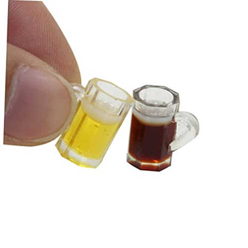 SEWACC 40 Pçs Simulação Caneca De Cerveja Miniture Decoração Acessórios De Boneca Mini Acessórios Pa