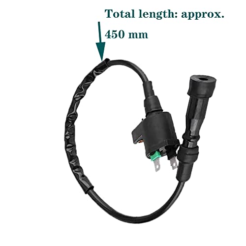 Lelukee Bobine d'allumage de moteur pour GY6 Bobine d'allumage de moto pour GY6 50cc 125cc 150CC Bobine d'allumage de bougie d'allumage haute tension basse tension pour moto - Image 4