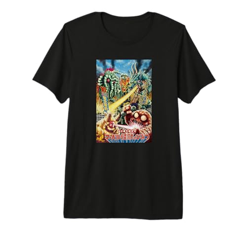 T-shirt graphique premium Marvel Monsters 1 en coton noir pour collectionneur