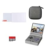 Miy Mini Flip 2.8インチ IPS スクリーン レトロ ハンドヘルド ゲームコンソール + Flip Onion SD カード 128G + 強化ガラススクリーンプロテクター + 収納バッグ