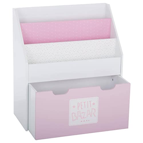 Atmosphera - Bibliothèque Enfant à roulettes Rose