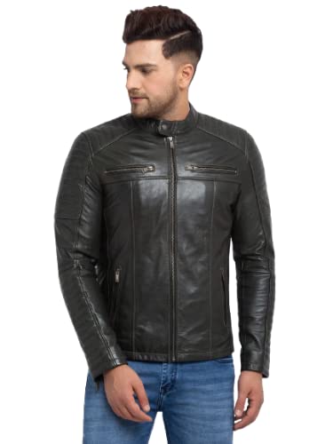 Image of TEAKWOOD LEATHERS Men Leather Jacket