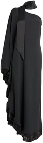 Taller Marmo Vestido Negro con Flecos Ubud New Orleans Segunda Mano