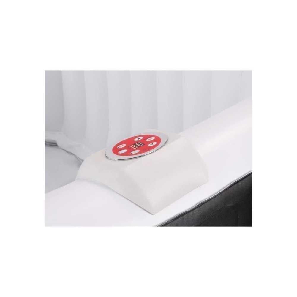 Spa gonflable SUNSPA - AC02 - 185 x 65 cm - 6 places - Carr� (Livr� avec filtre, cadenas, tapis de sol et couverture)