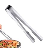 Zange Zum Servieren Von Lebensmitteln - Kleine Metallklammern, Edelstahl | Eiswürfelhalter Mit Zähnen, Kaffeezuckergriffe, Küchengeräte Dienstprogramm, Servieren Von salat Brotkuchen Snack Vorsp