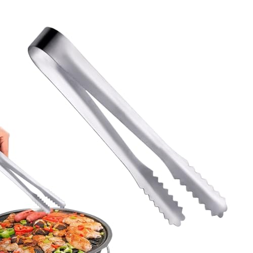 Set di pinze mini da portata - pinze per cubo di zucchero, punte seghettate in acciaio inossidabile, piccoli antipasti di dessert leggeri | Affidabile adattamento sicuro per cucina, bar e ristoranti.