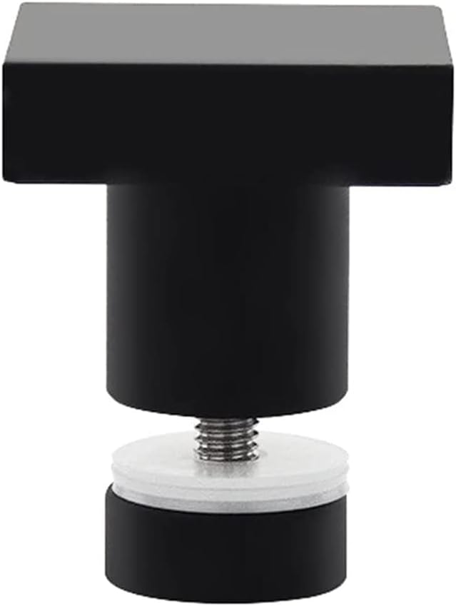 Shower Door knob Handle, Bathroom Door Handle with Screws, Handle Knob Hardware for Kitchen Cupboard Doors Replacement - Black/Silver