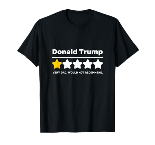 Revisión divertida de una estrella Donald Trump Funny Camiseta