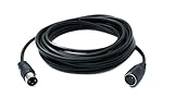 System-S S-Video Kabel 5 m Din 3 Pin Stecker zu Buchse in Schwarz