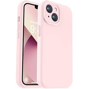 Vooii Compatible with iPhone 13 Case, Liquid Silicone Upgrade [Camera Protection] [Soft Anti-Scratch Microfiber Lining] Shockproof Phone Case for iPhone 13 6.1 inch – Chalk Pink