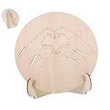 VICASKY Neugeborenen Geburtsanzeigeschild Aus Holz Armbandhalter Klinik Geburtsstation Holzhalter Sicher Graviert Leicht Tragbar