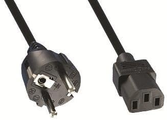 AC Power Cords BLK 2P PLG/3P RECPT (5 pieces)