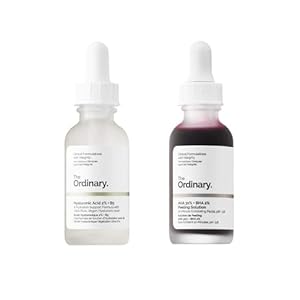 The Ordinary Peeling Solution And Hyaluronic Face Serum! AHA 30% + BHA 2%, Hyaluronic Acid 2% + B5! Help Fight Visible Blemishes And Improve The Look Of Skin Texture & Radiance!
